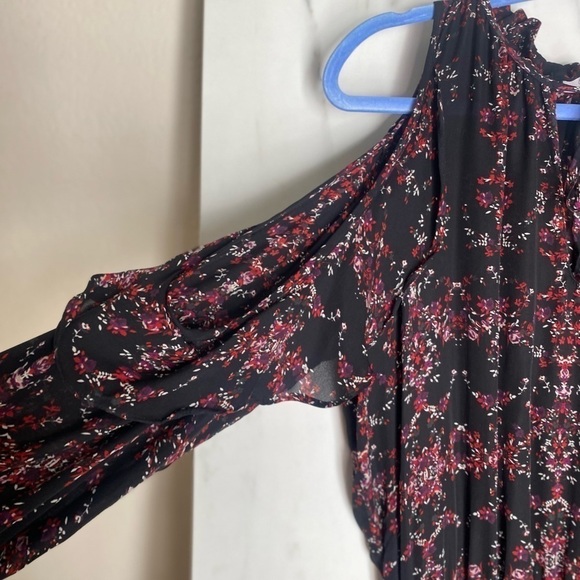 Parker Floral Williams Dress 100% Silk Womens Size Medium Grunge Fairy Witchy - Picture 6 of 11